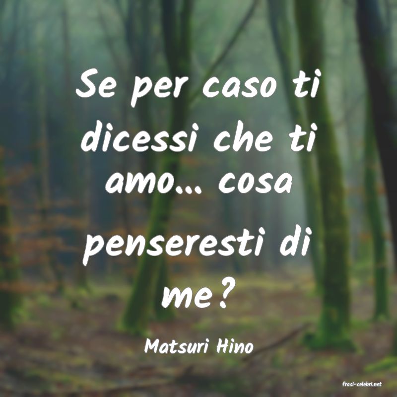 frasi di  Matsuri Hino
